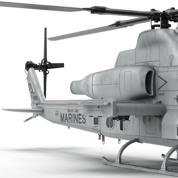 3D Attack Helicopter Bell AH 1Z Viper Rigged 2 model