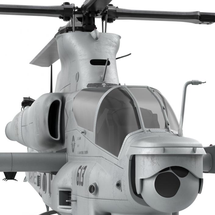 3D Attack Helicopter Bell AH 1Z Viper Rigged 2 model