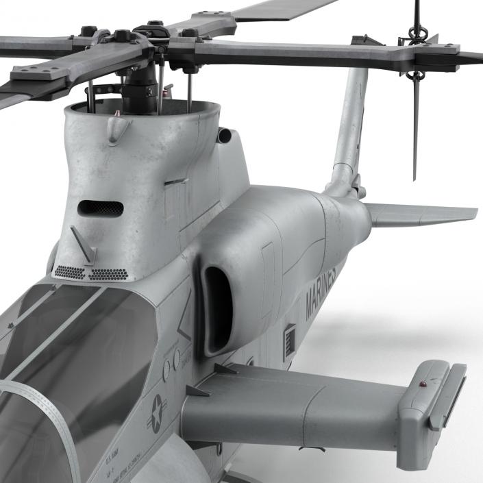 3D Attack Helicopter Bell AH 1Z Viper Rigged 2 model