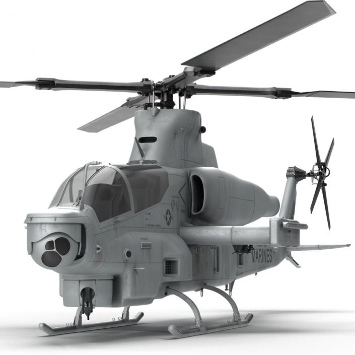 3D Attack Helicopter Bell AH 1Z Viper Rigged 2 model