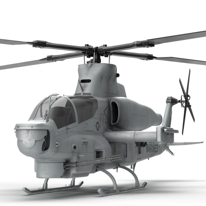 3D Attack Helicopter Bell AH 1Z Viper Rigged 2 model