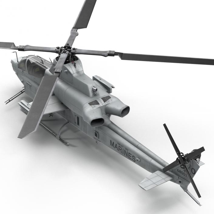 3D Attack Helicopter Bell AH 1Z Viper Rigged 2 model