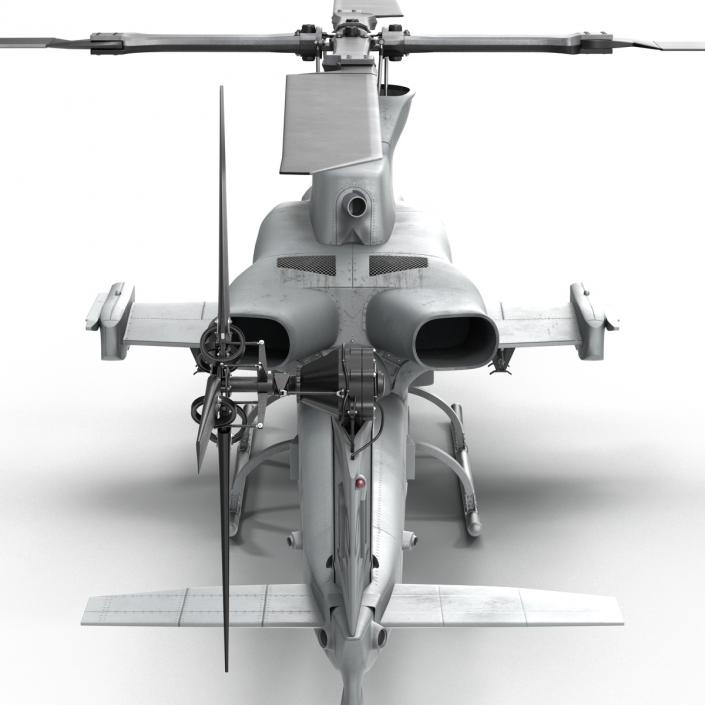 3D Attack Helicopter Bell AH 1Z Viper Rigged 2 model