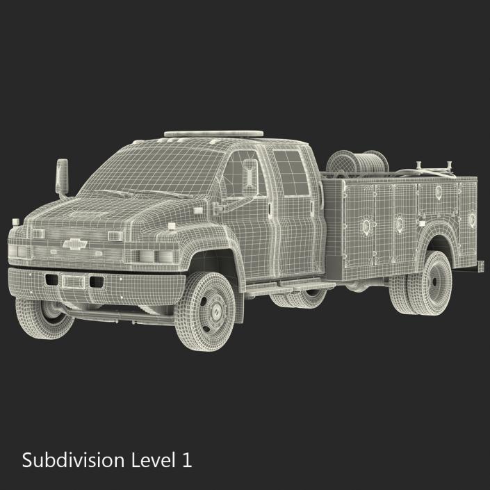 3D model Chevrolet Fire Truck