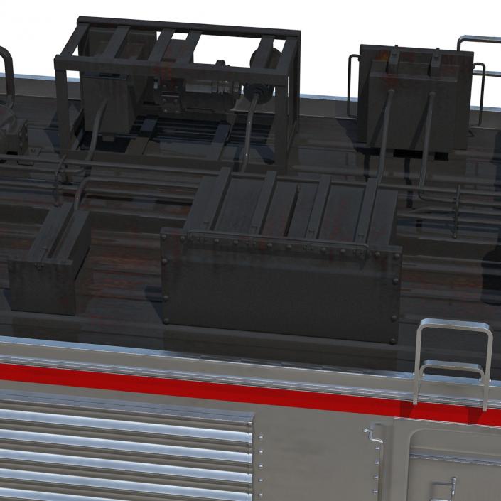 Railroad Amtrak Baggage Car 2 3D model