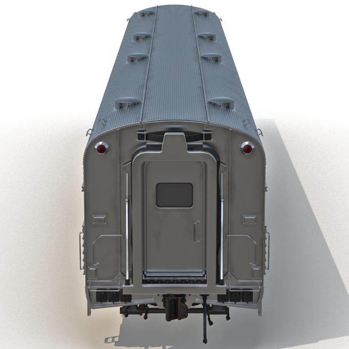 Railroad Amtrak Baggage Car 2 3D model