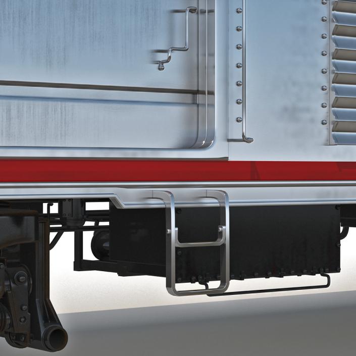 Railroad Amtrak Baggage Car 2 3D model