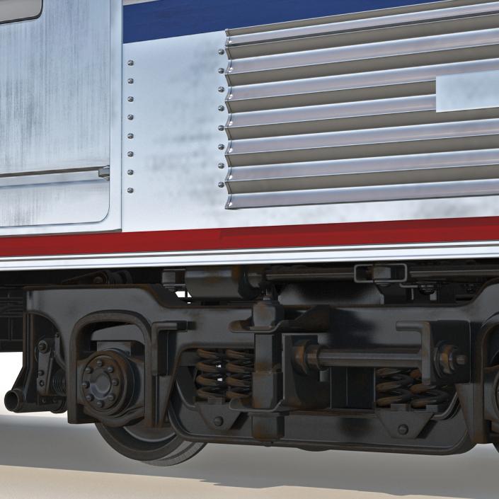 Railroad Amtrak Baggage Car 2 3D model