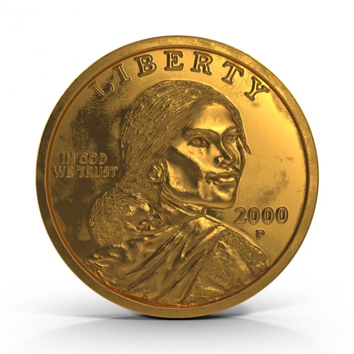 US Sacagawea Dollar 3D model