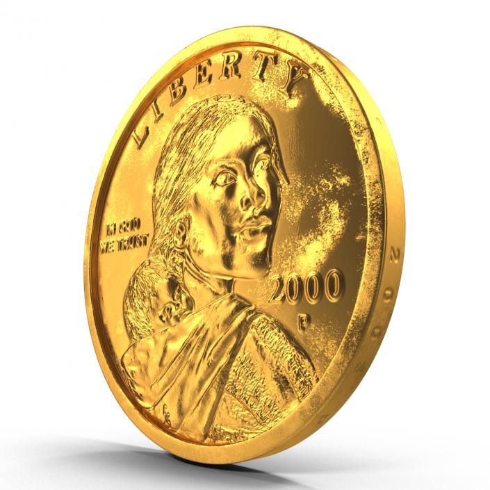 US Sacagawea Dollar 3D model