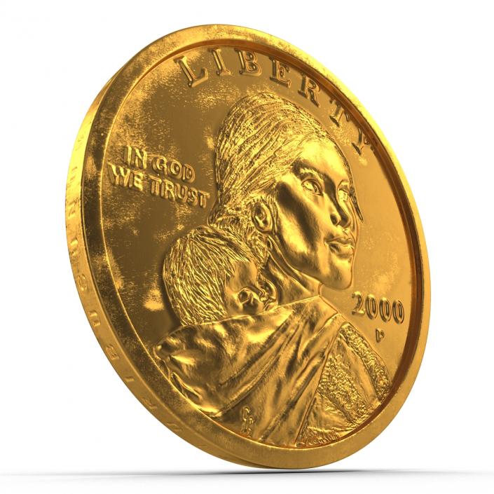 US Sacagawea Dollar 3D model