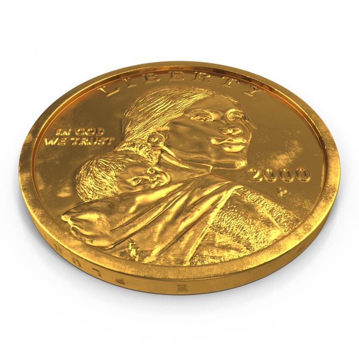 US Sacagawea Dollar 3D model