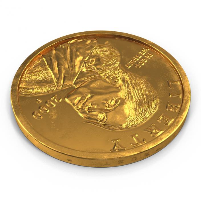 US Sacagawea Dollar 3D model