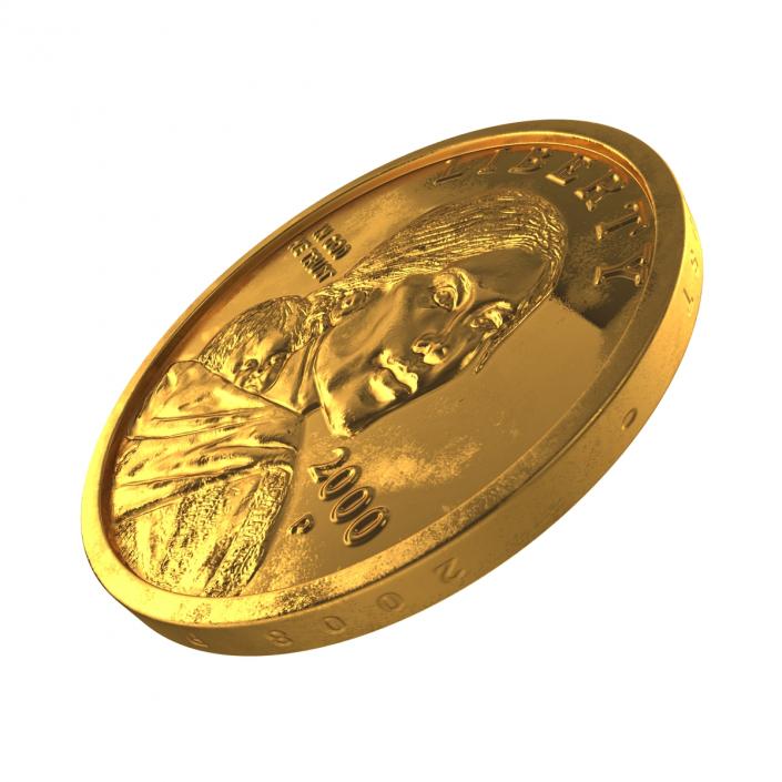 US Sacagawea Dollar 3D model