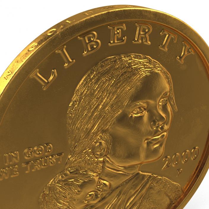 US Sacagawea Dollar 3D model