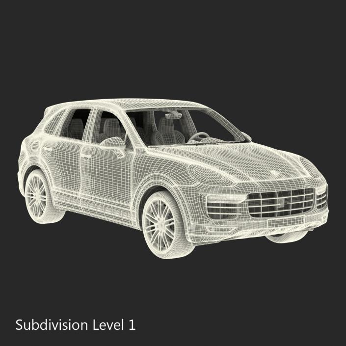 3D model Porsche Cayenne Turbo S 2015 Rigged