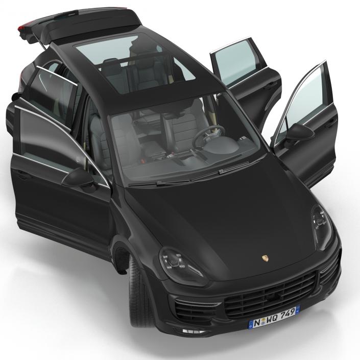 3D model Porsche Cayenne Turbo S 2015 Rigged