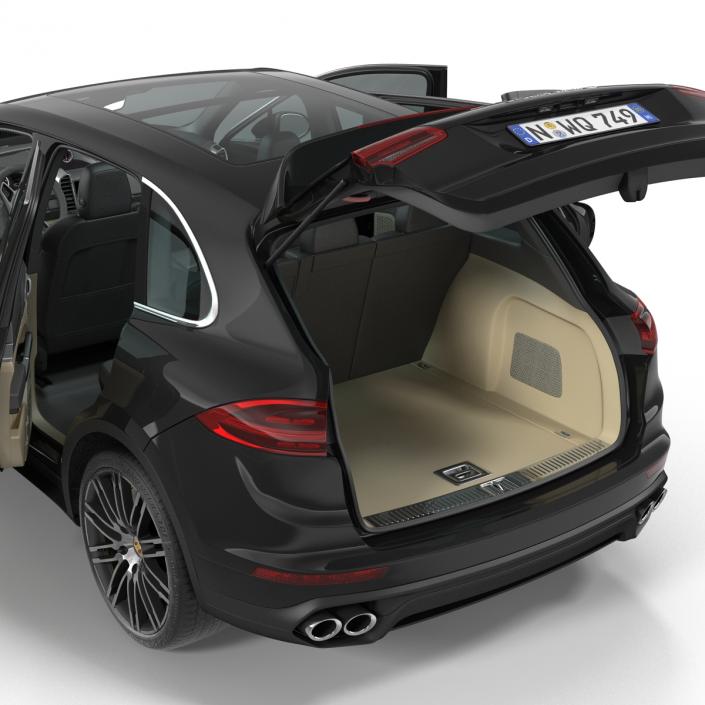 3D model Porsche Cayenne Turbo S 2015 Rigged