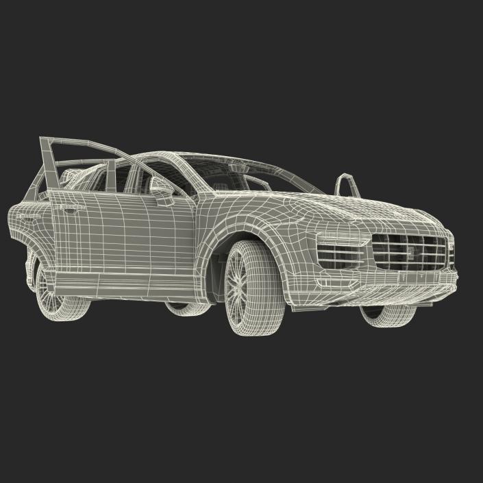 3D model Porsche Cayenne Turbo S 2015 Rigged