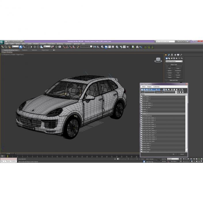 3D Porsche Cayenne Turbo S 2015 model