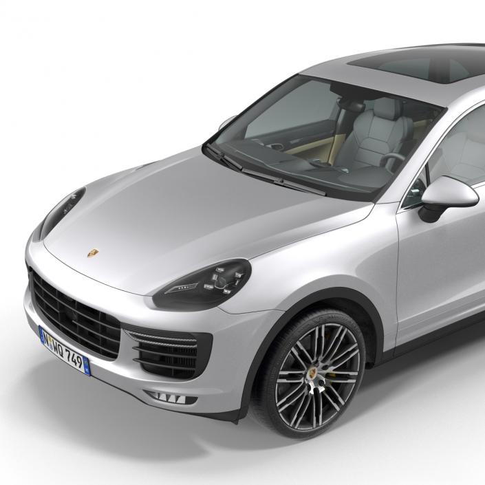 3D Porsche Cayenne Turbo S 2015 model