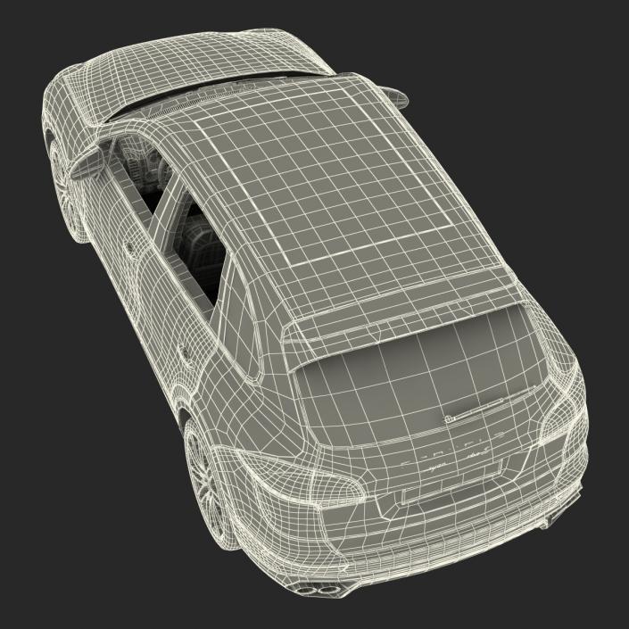 3D Porsche Cayenne Turbo S 2015 model