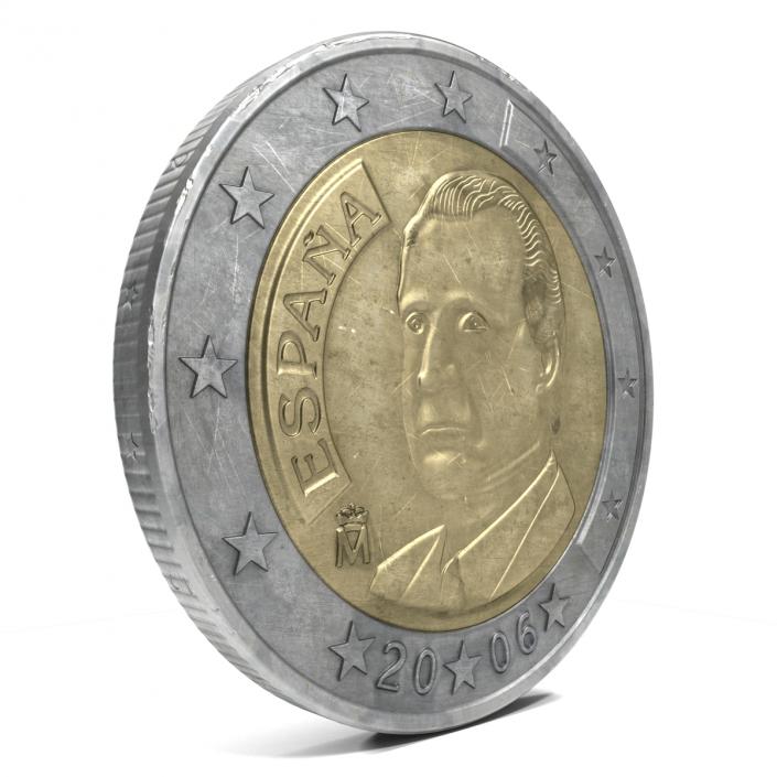 3D 2 Euro Coins Collection model