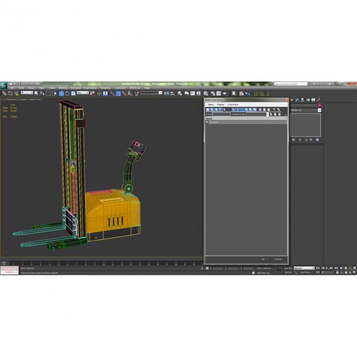 3D model Electric Walkie Stacker Yellow