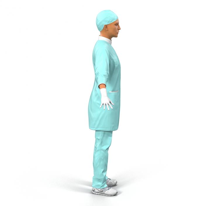 Female Surgeon Mediterranean Rigged 2 3D