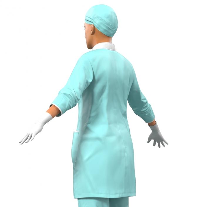 Female Surgeon Mediterranean Rigged 2 3D