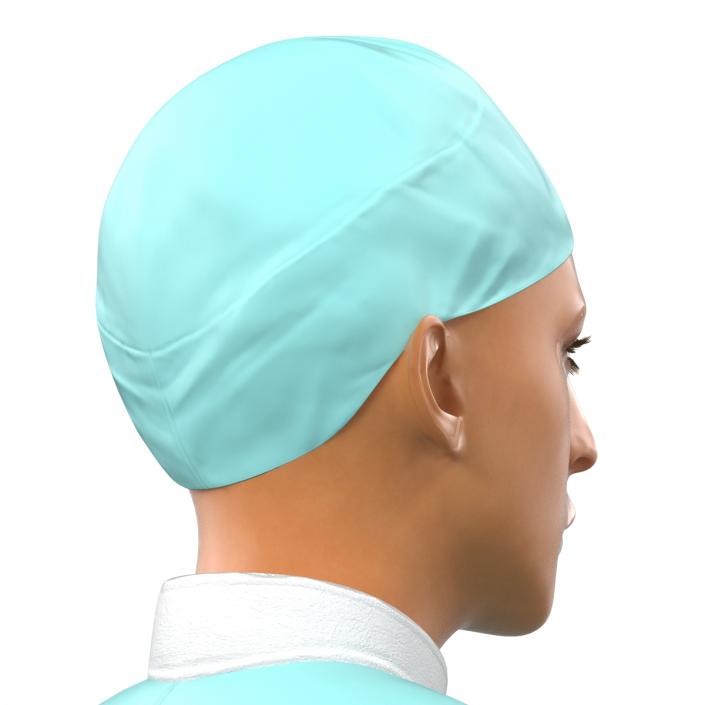 Female Surgeon Mediterranean Rigged 2 3D