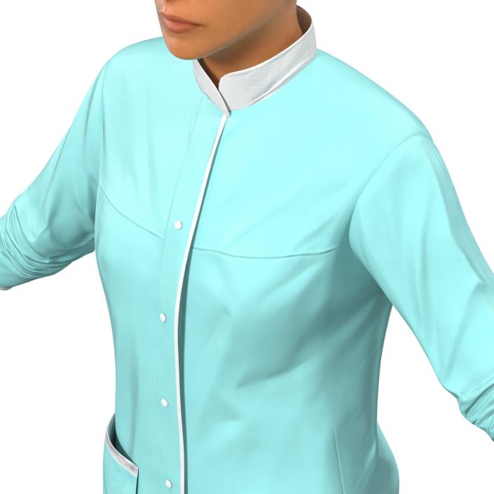 Female Surgeon Mediterranean Rigged 2 3D