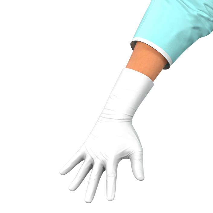 Female Surgeon Mediterranean Rigged 2 3D