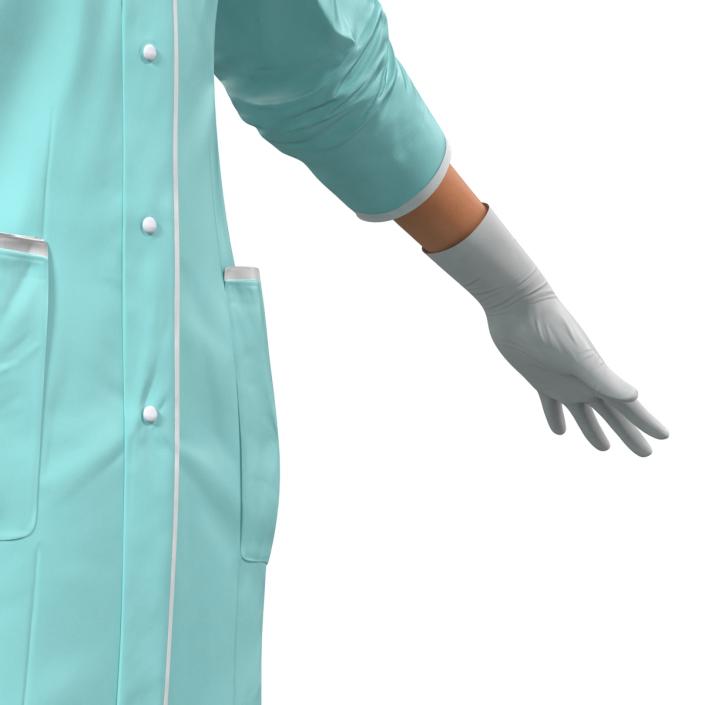 Female Surgeon Mediterranean Rigged 2 3D