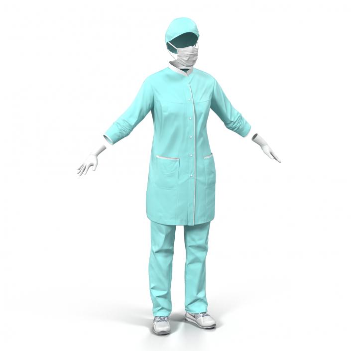 3D model Female Surgeon Dress