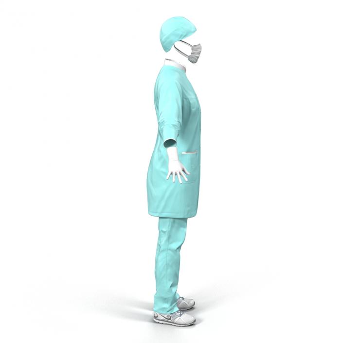 3D model Female Surgeon Dress