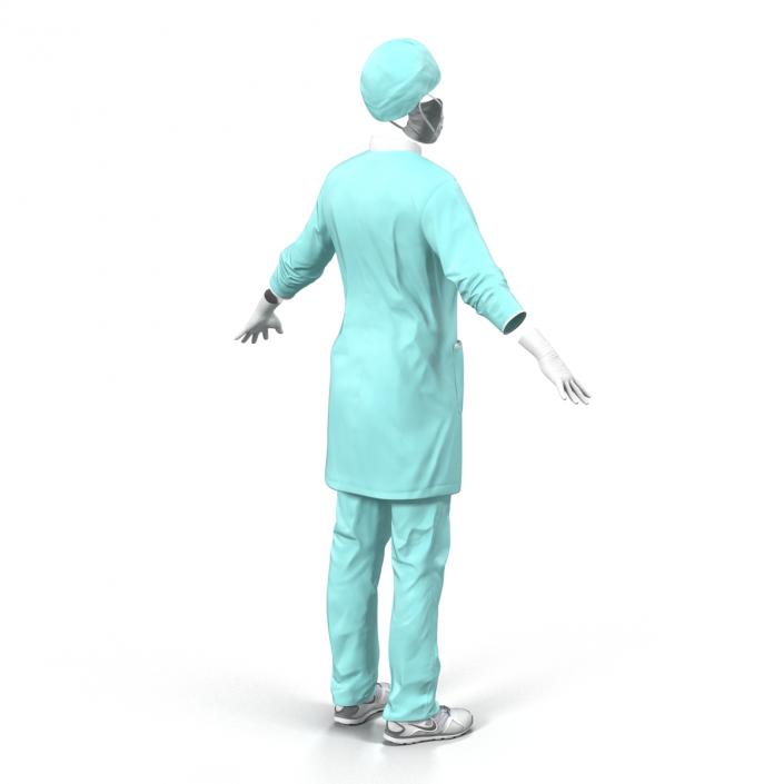 3D model Female Surgeon Dress