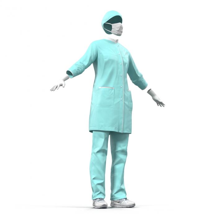 3D model Female Surgeon Dress