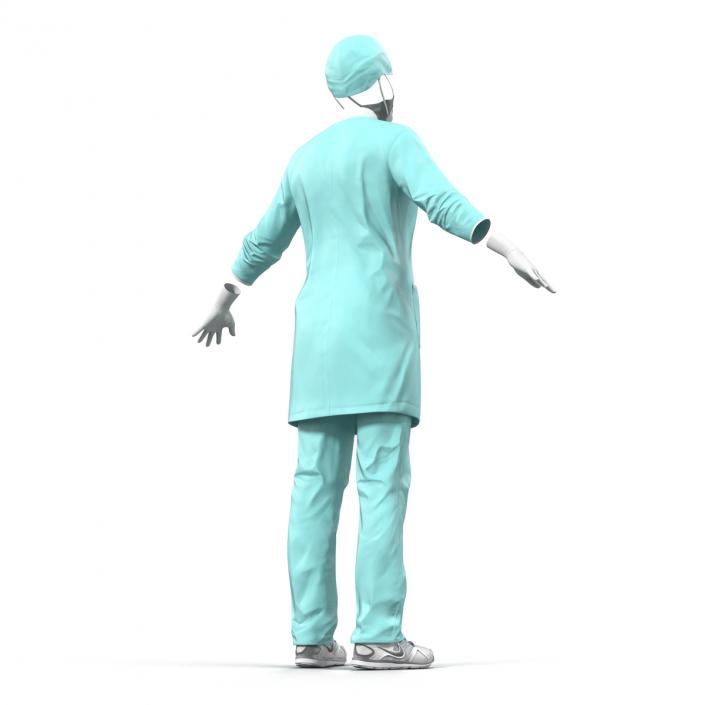 3D model Female Surgeon Dress