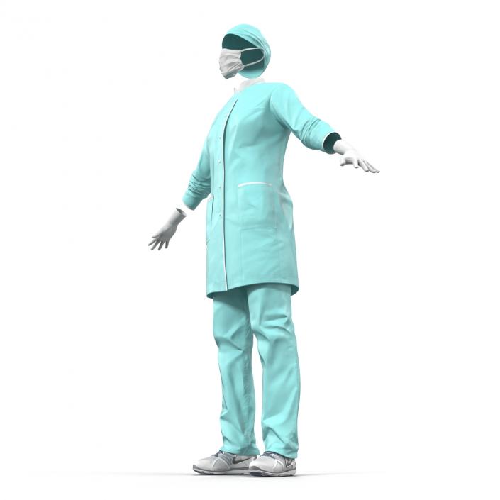 3D model Female Surgeon Dress