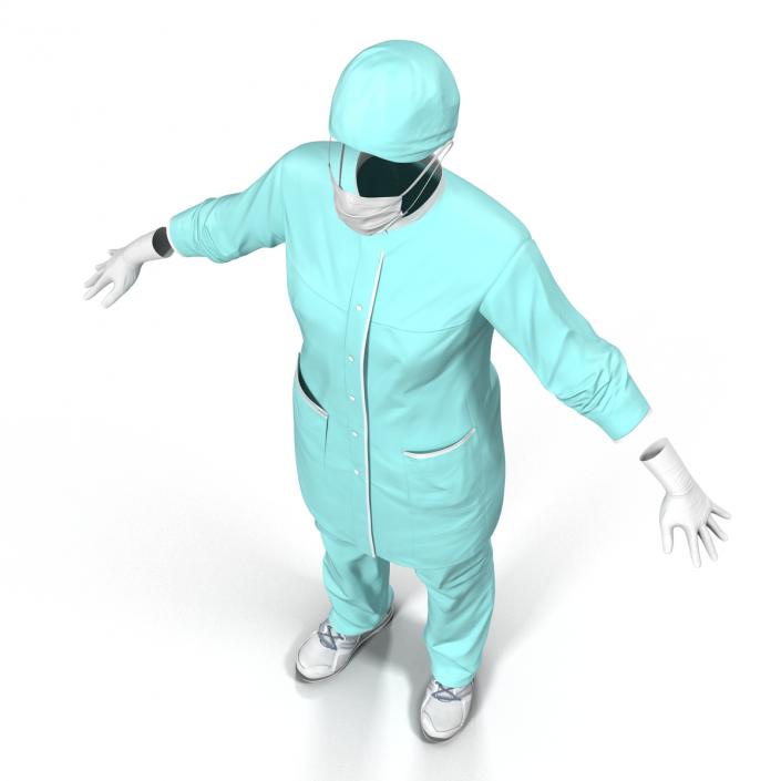 3D model Female Surgeon Dress