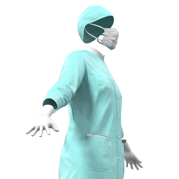 3D model Female Surgeon Dress