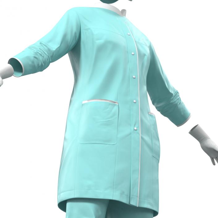 3D model Female Surgeon Dress