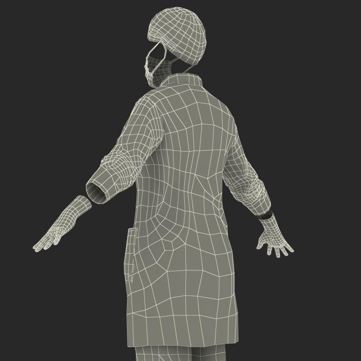 3D model Female Surgeon Dress