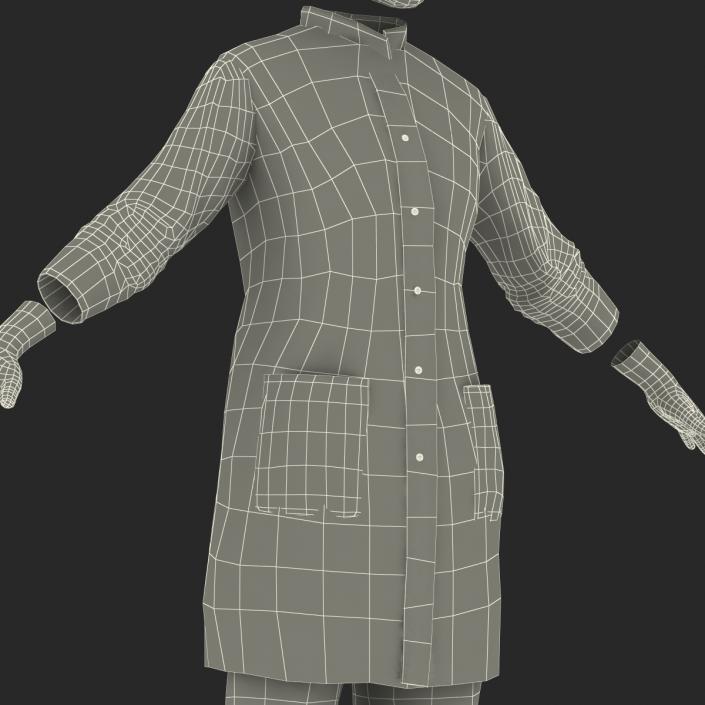 3D model Female Surgeon Dress