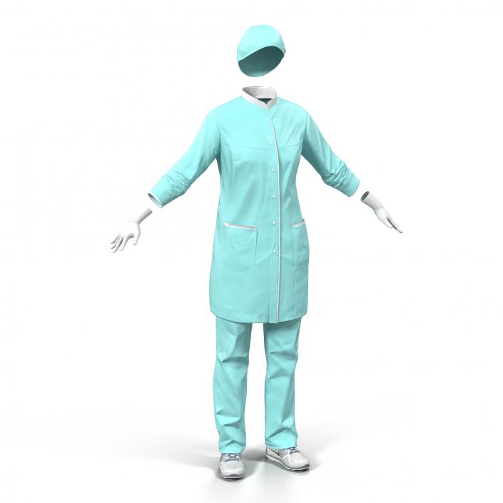 Female Surgeon Dress 2 3D