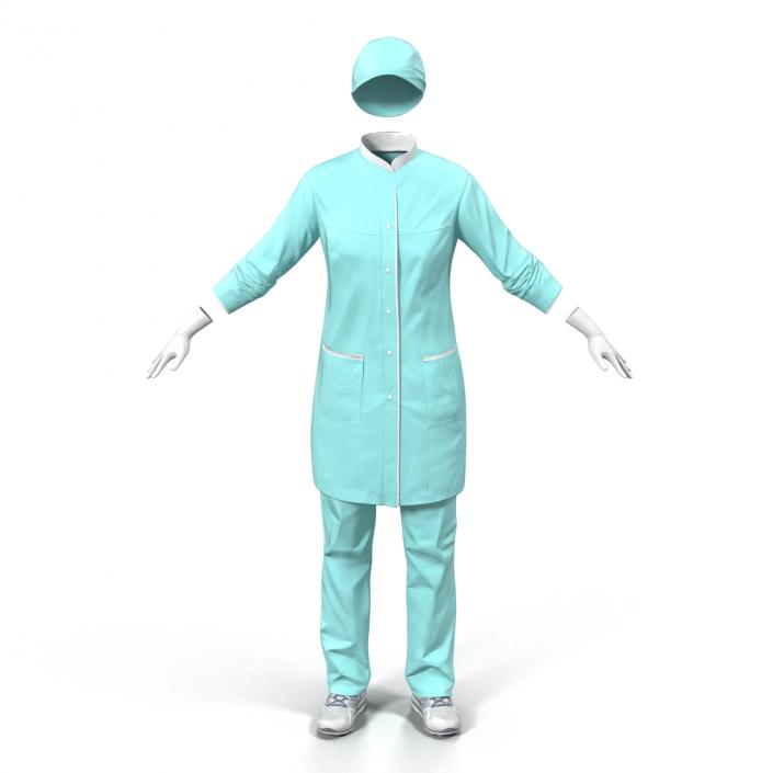 Female Surgeon Dress 2 3D