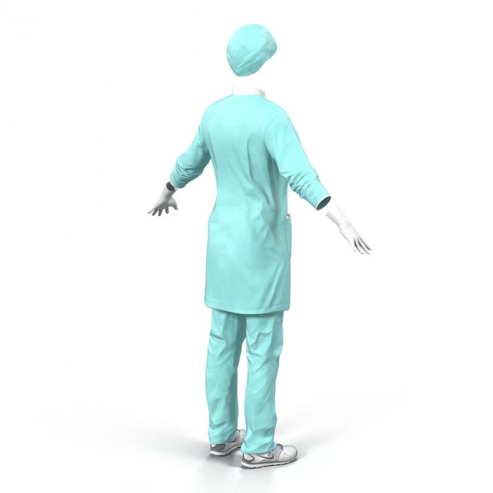 Female Surgeon Dress 2 3D