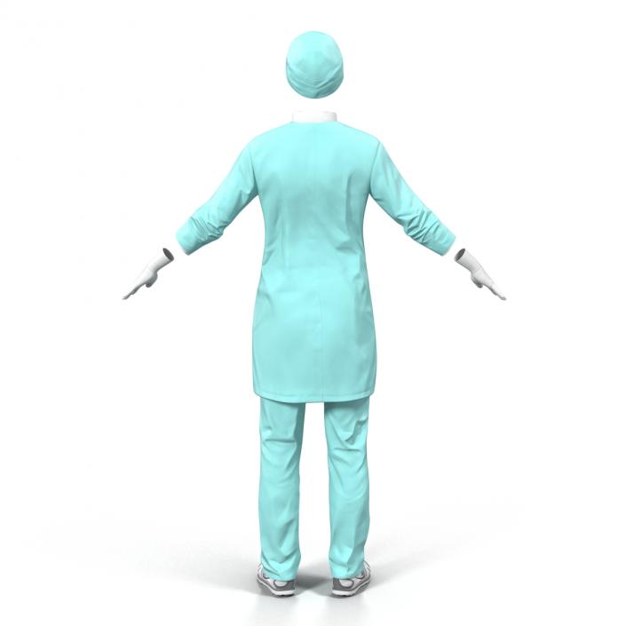 Female Surgeon Dress 2 3D