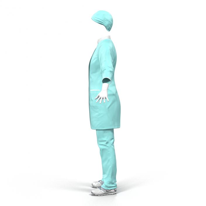 Female Surgeon Dress 2 3D